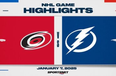 NHL Highlights | Hurricanes vs. Lightning - January 7, 2024