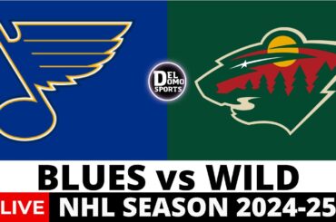 ST. LOUIS BLUES vs MINNESOTA WILD LIVE | NHL Game Score & Radio Play-by-Play 🏒| JAN 7, 2025