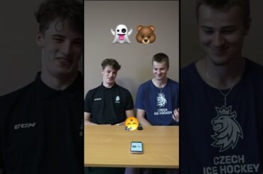Draftovaní čeští mladíci hádají hokejisty z NHL podle emoji. 🤪 #ceskyhokej #u20 #narodnitym