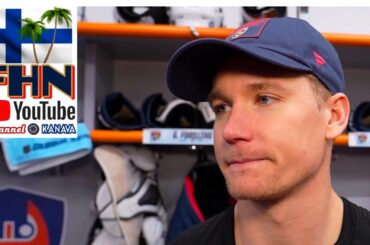 Gustav Forsling: Florida Panthers Pregame Suomessa - Pregame in Finland v. Dallas Stars