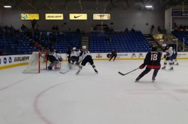 Youngstown Phantoms #25 Evan Wisocky scores a goal 9/30/16 vs USA U17