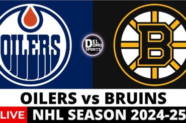 EDMONTON OILERS vs BOSTON BRUINS LIVE | NHL Game Score & Radio Play-by-Play | JAN 7, 2025