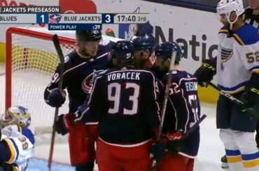 Boone Jenner 4-1 Goal vs. Blues (Sep. 29, 2021)