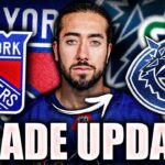 MIKA ZIBANEJAD CANUCKS TRADE UPDATE: NEW YORK RANGERS CENTRE REJECTS COMING TO VANCOUVER