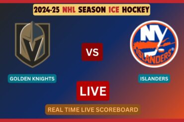 Vegas Golden Knights Vs York Islanders LIVE Score UPDATE Today Hockey 2024-25 NHL Season Jan 09 2025