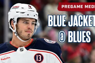 Cole Sillinger is BACK and Jet Gets The Start in Net 😤 Blue Jackets @ Blues | Pregame Media