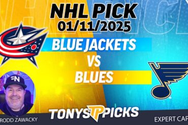 Columbus Blue Jackets vs St Louis Blues 1/11/25 NHL Pick Prediction