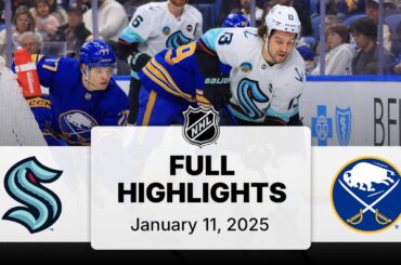 NHL Highlights | Kraken vs. Sabres | January 11, 2025