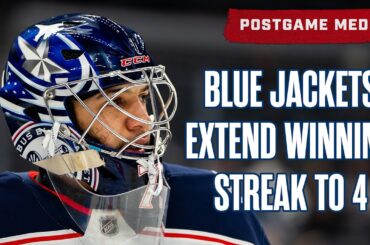 BLUE JACKETS EXTEND WINNING STREAK TO 4 WITH  2-1 WIN IN ST.LOUIS | Postgame Media