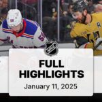 NHL Highlights | Rangers vs. Golden Knights | January 11, 2025