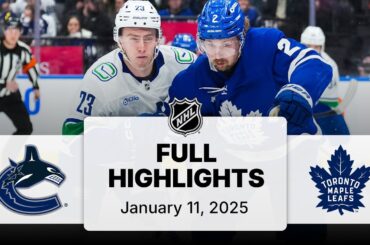 NHL Highlights | Canucks vs. Maple Leafs | January 11, 2025