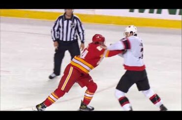 NHL Fight - Senators @ Flames - Brown vs Ritchie - 19 04 2021