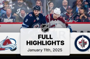 NHL Highlights | Avalanche vs. Jets | January 11, 2025
