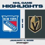 NHL Highlights | Golden Knights vs. Rangers - January 11, 2025