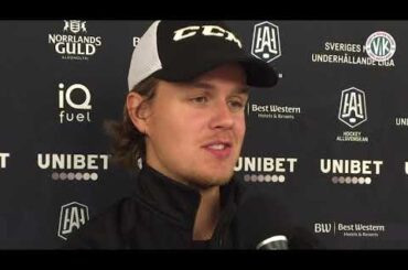 Väsby Hockey-TV: Gustav Bouramman: "Svag start – det som gör att vi förlorar idag”