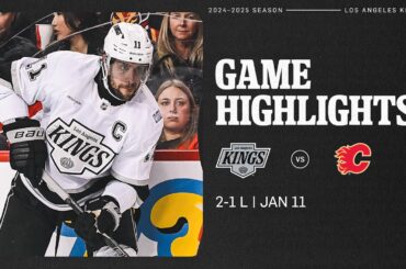 LA Kings lose to the Calgary Flames 2-1 | Game Highlights