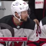 Justin Dowling’s 1st Goal as a #NJDevils Forward was in his 1st game on 1/24/24