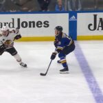 Alexei Toropchenko hits Connor Bedard and takes a puck away from him (10 apr 2024)