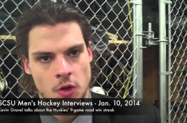 St. Cloud State Men's Hockey Interview on Jan. 10, 2014 with Kevin Gravel