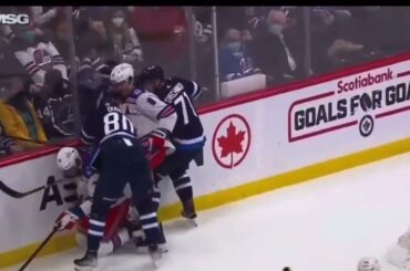 Pierre-Luc Dubois double fist punch to head of K’Andre Miller: Tough Call Suspension Recommendation