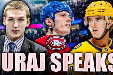JURAJ SLAFKOVSKY SPEAKS OUT ON THE JUSTIN BARRON TRADE, LANE HUTSON & MORE (Canadiens News)