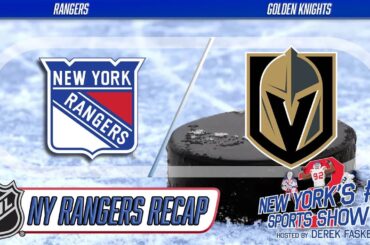 Rangers finally pick up consecutive wins with well-earned 2-1 victory over top-notch Golden Knights