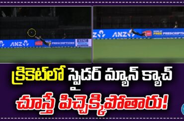 క్రికెట్‌లో స్పైడర్ మ్యాన్ క్యాచ్ | Nathan Smith Catch In NZ VS SL Match | iDream Sports
