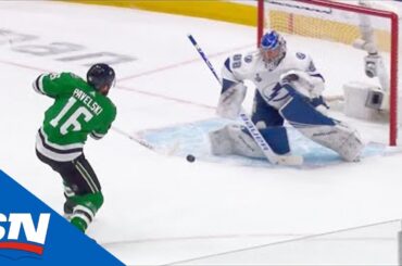 Joe Pavelski Beats Andrei Vasilevskiy After Perfect Feed From Jamie Benn