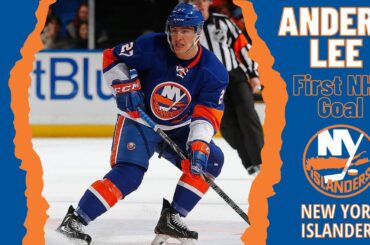 Anders Lee #27 (New York Islanders) first NHL goal Apr 2, 2013 (Classic NHL)