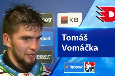 Nadšený Vomáčka: Skvělý zápas, ve třetí třetině jsme padali po držkách
