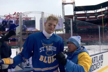 Parayko, to his knowledge, hits his fastest slap shot ever