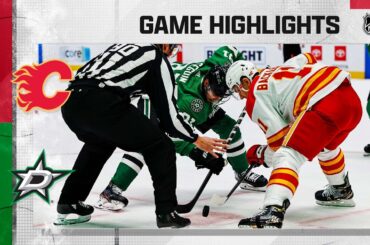 Flames @ Stars 2/1/22 | NHL Highlights