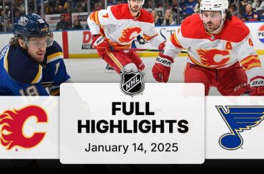 NHL Highlights | Flames vs. Blues | January 14, 2025