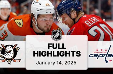 NHL Highlights | Ducks vs. Capitals | January 14, 2025