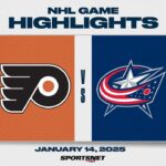 NHL Highlights | Flyers vs. Blue Jackets - January 14, 2025