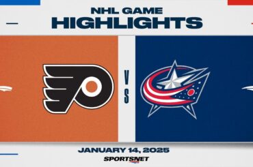 NHL Highlights | Flyers vs. Blue Jackets - January 14, 2025