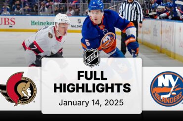 NHL Highlights | Senators vs. Islanders | January 14, 2025