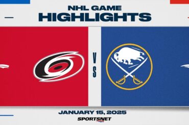 NHL Highlights | Hurricanes vs. Sabres - January 15, 2025