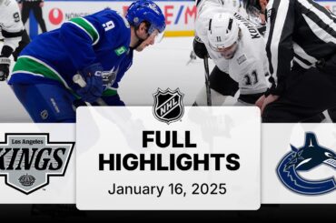NHL Highlights | Kings vs. Canucks | January 16, 2025