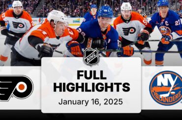 NHL Highlights | Flyers vs. Islanders | January 16, 2025