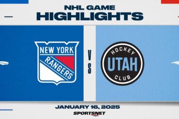 NHL Highlights | Rangers vs. Utah HC - January 16, 2025