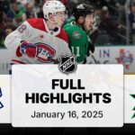 NHL Highlights | Canadiens vs. Stars | January 16, 2025
