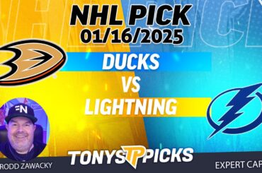 Anaheim Ducks vs Tampa Bay Lightning 1/16/25 NHL Pick Prediction