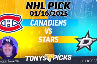 Montreal Canadiens vs Dallas Stars 1/16/25 NHL Pick Prediction