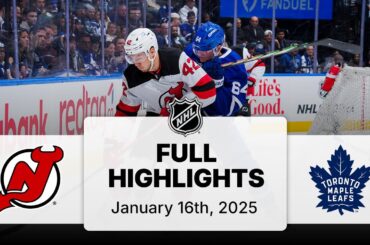 NHL Highlights | Devils vs. Maple Leafs | January 16, 2025