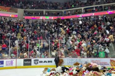 Hershey Bears Teddy Bear Toss 2019- On Ice View