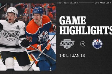 LA Kings fall to the Edmonton Oilers 1-0 in Edmonton | Game Highlights