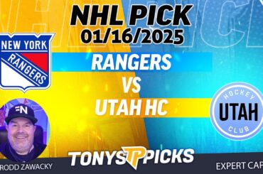 New York Rangers vs Utah Hockey Club 1/16/25 NHL Pick Prediction