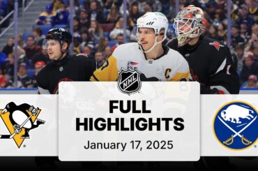NHL Highlights | Penguins vs. Sabres | January 17, 2025