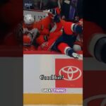 Bench Blast! 🏒 Frank Vatrano sends Tom Wilson on an unexpected bench tour.